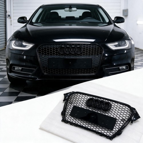 Rs4 stil schwarz waben grill - schwarz,